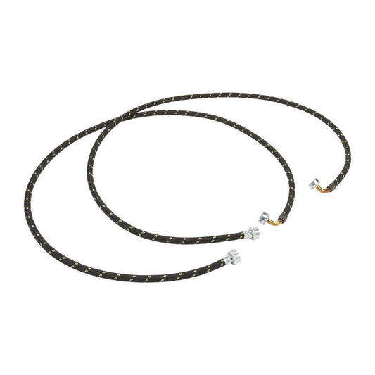Maytag 8212638RP 6' Black braided hoses with 90 degree elbow rated 1700 PSI with two female connections - 2 Pack