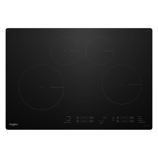 Whirlpool WCIT6030SB 30" Induction Cooktop with WipeClean™ Coating - 4 Elements