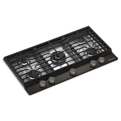 KCGK736SBE KitchenAid® 36 in. Gas Cooktop with 5 Burners and Integrated Wok Grate