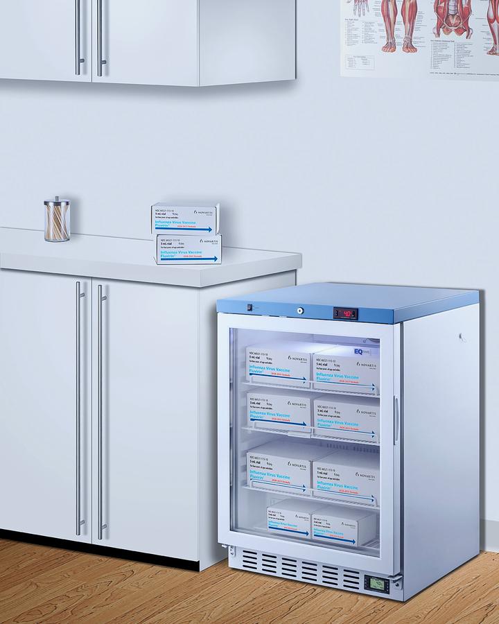 Summit ACR52GNSF456 24" Wide Built-in Medical Refrigerator, Certified To Nsf/ansi 456 Vaccine Storage Standard