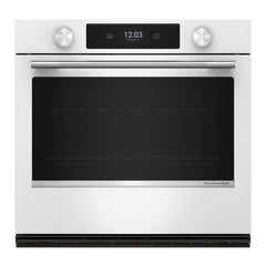 Kitchenaid KOES730SWH 30-inch Smart Electric Single Wall Oven with Assisted Cooking Modes - White