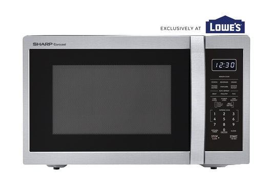 SMC1450KS Sharp 1.4 cu. ft. 1100W Stainless Steel Countertop Microwave Oven