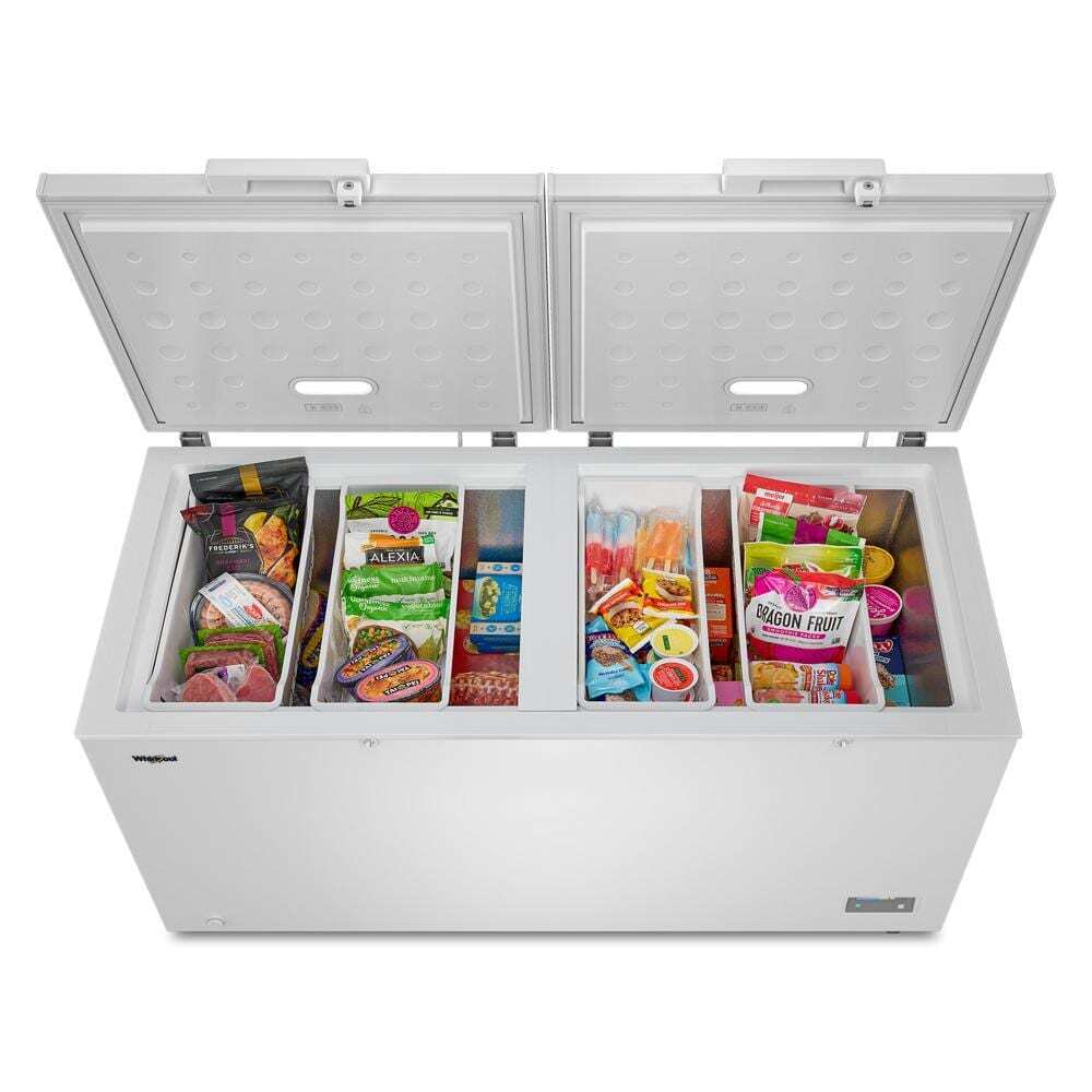 WZCC5522TW Whirlpool® 22 cu. ft. Convertible Freezer-to-Fridge Chest Freezer with 4 Storage Baskets