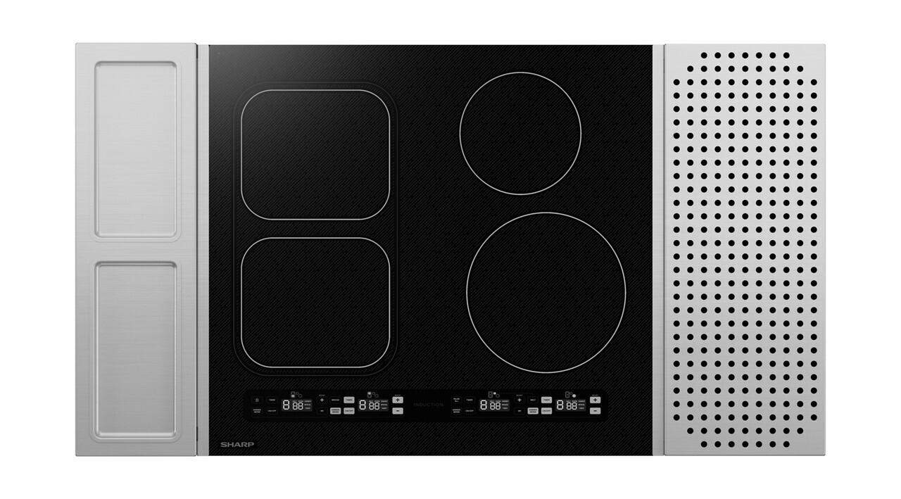 SCH2443GB Sharp 24 in. Induction Cooktop with Side Accessories