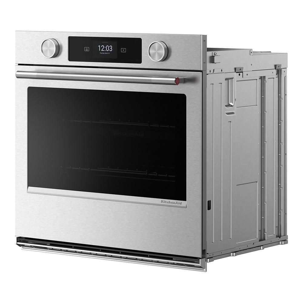 Kitchenaid KOES930SPS 30-inch Smart Electric Single Wall Oven with Intelligent Cooking Camera - PrintShield™ Finish