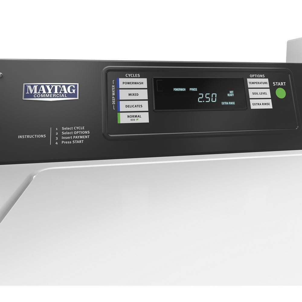 Maytag MAT24PDAGW Commercial Top-Load Washer, Coin Drop Ready