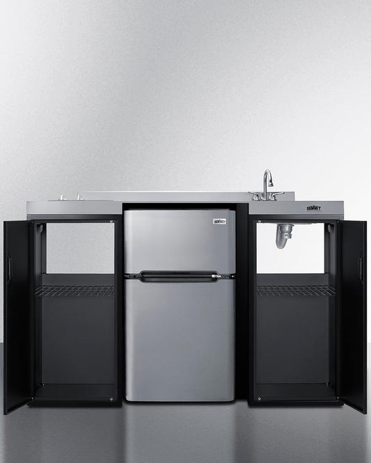 Summit CK55ADASINKR 54" Wide All-in-one Kitchenette, ADA Counter Height