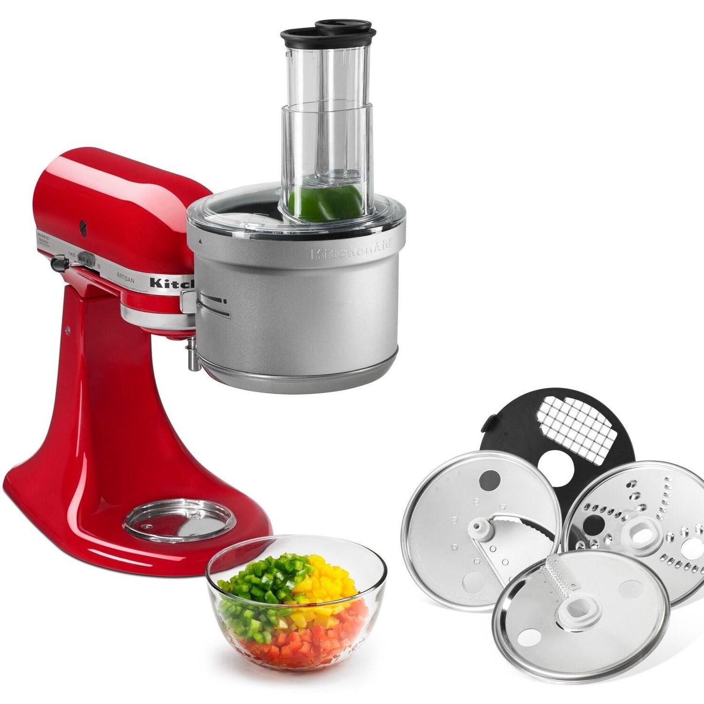 Kitchenaid RKSM2FPA Refurbished Food Processor with Commercial Style Dicing Kit