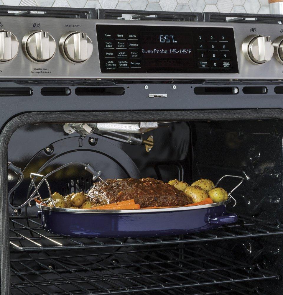 GE Profile™ 30" Smart Slide-In Front-Control Gas Range