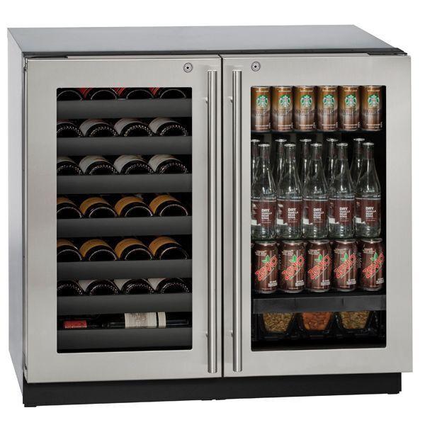 U-Line 36" Beverage Center With Stainless Frame Finish (115 V/60 Hz Volts /60 Hz Hz)