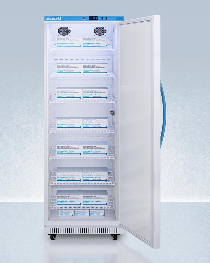 Summit ARS18PV456 18 CU.FT. Upright Vaccine Refrigerator, Certified To Nsf/ansi 456 Vaccine Storage Standard