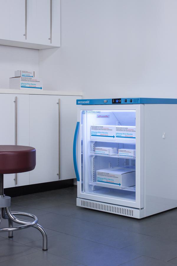 Summit ARG6PV456 6 CU.FT. ADA Height Vaccine Refrigerator, Certified To Nsf/ansi 456 Vaccine Storage Standard