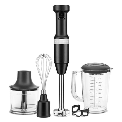 Kitchenaid KHBV83BM Variable Speed Corded Hand Blender with Accessories