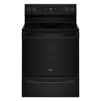 Whirlpool WFES4530SB 30-inch Electric Range with Air Cooking Technology and Steam Clean