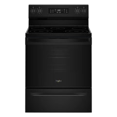 Whirlpool WFES4530SB 30-inch Electric Range with Air Cooking Technology and Steam Clean