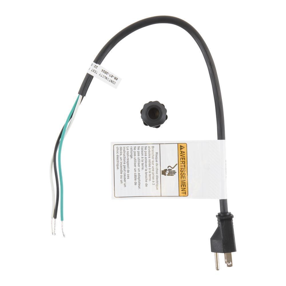 Maytag W11670634 1.7' Dishwasher Power Cord 3 Wire 15 Amp Straight Plug