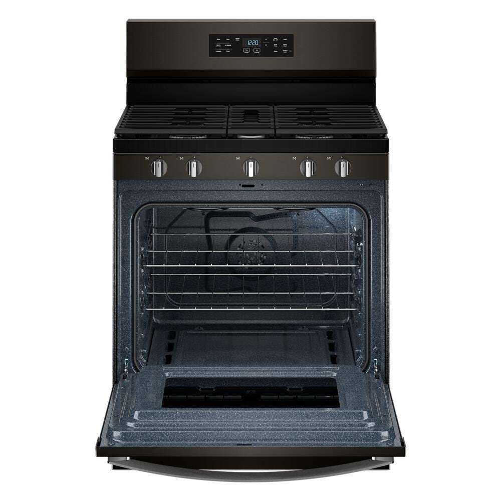 Whirlpool WFGS4530SV 30-inch Gas Range with Air Cooking Technology and Steam Clean
