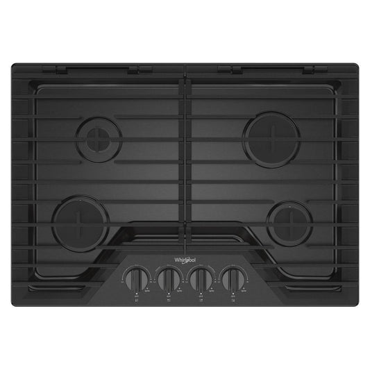 Whirlpool WCGK5030PV 30-inch Gas Cooktop with EZ-2-Lift™ Hinged Cast-Iron Grates