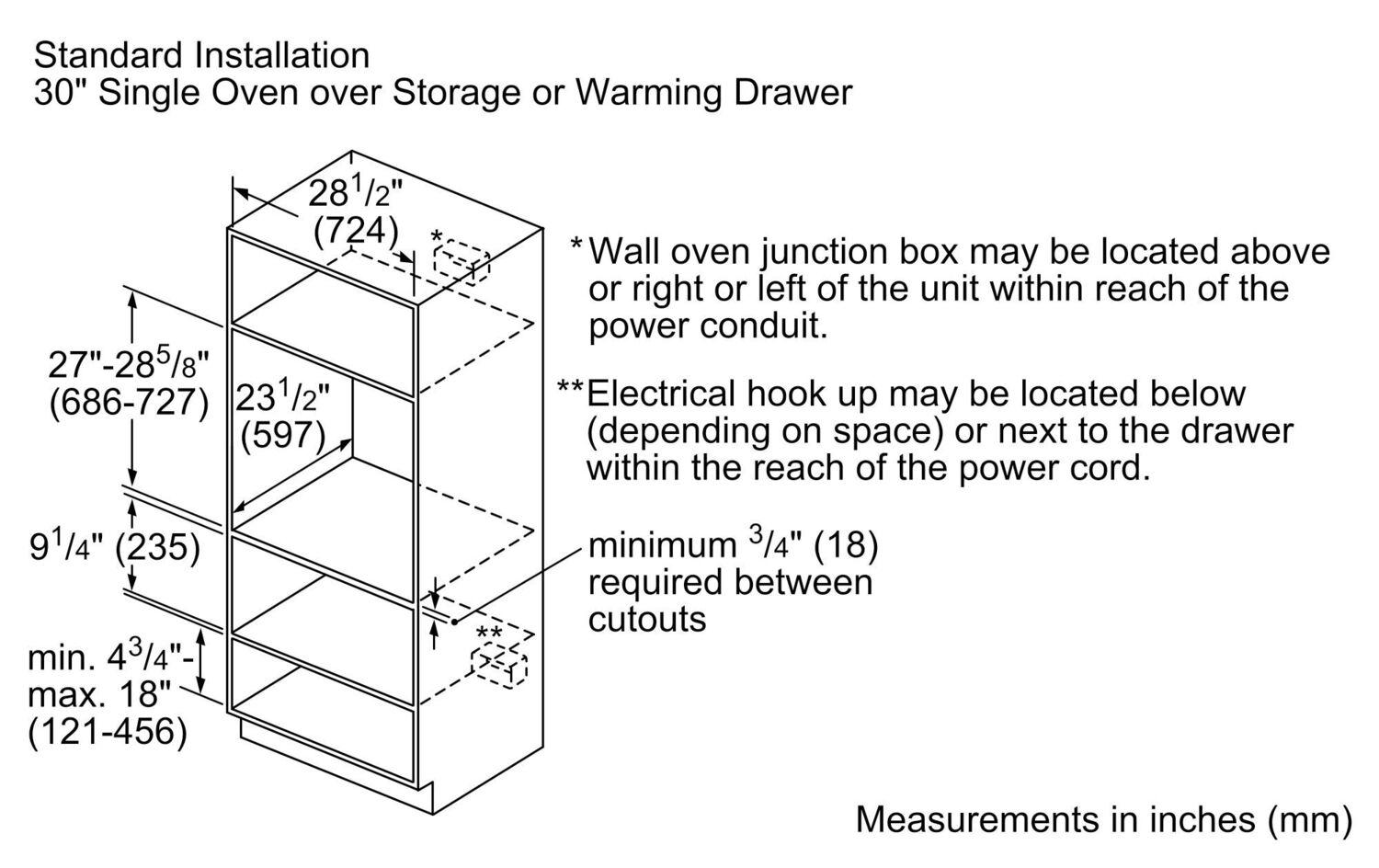 Bosch 500 Series, 30", Warming Drawer