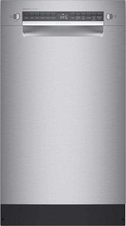 Bosch SPE68C75UC 800 Series, built-under dishwasher, 17 3/4'', Brushed steel anti-fingerprint