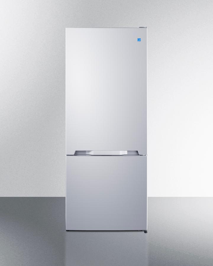 Summit FFBF151W 28" Wide Bottom Mount Refrigerator-freezer