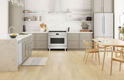 Bosch HDS8655U 800 Series, Dual fuel freestanding range, 36'', Stainless steel