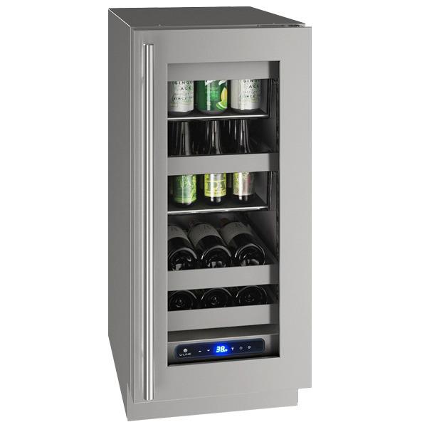 U-Line UHBV515SG51A Hbv515 15" Beverage Center With Stainless Frame Finish and Left-hand Hinge Door Swing and Lock (115 V/60 Hz)