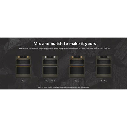 Kitchenaid KOEC930SBE 30-inch Smart Electric Combo Wall Oven with Intelligent Cooking Camera - Black Ore