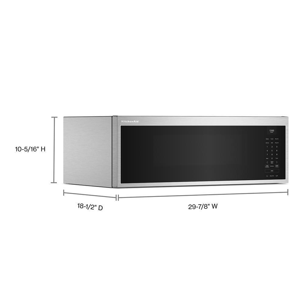 Kitchenaid KMML550RPS Smart Low Profile Microwave Hood Combination with Dual Fan Ventilation