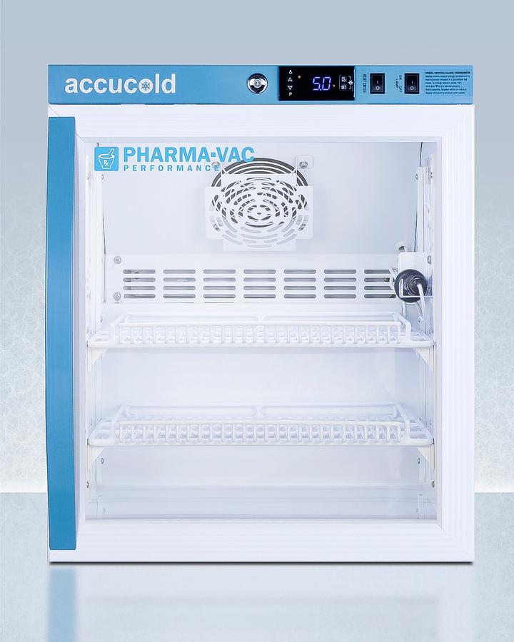 Summit ARG2PV456 2 CU.FT. Compact Vaccine Refrigerator, Certified To Nsf/ansi 456 Vaccine Storage Standard