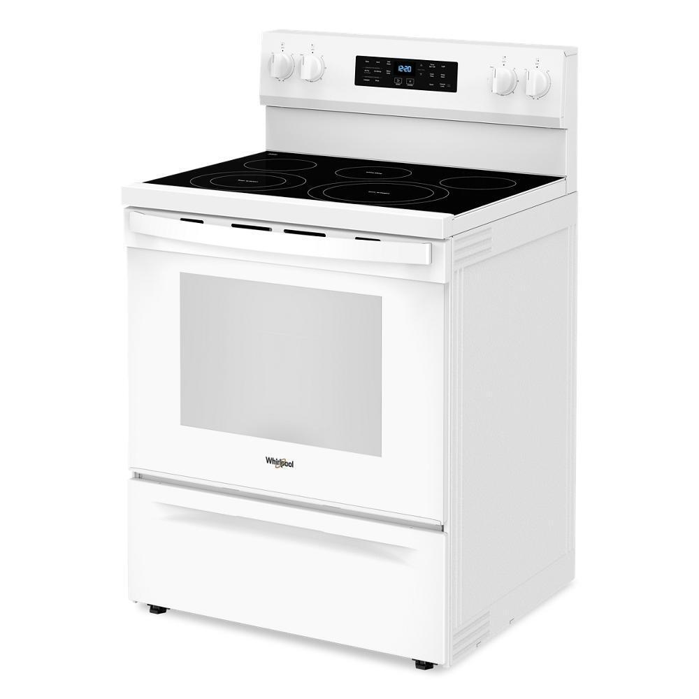 Whirlpool WFES5030RW 30-inch Energy Star Electric Range with Air Cooking Technology, No Preheat Air Fry and Air Baking and Self Clean