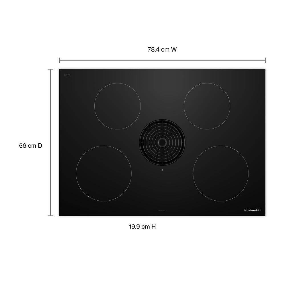 Kitchenaid KCID930SBL 30-inch NextGen Induction Downdraft Cooktop with 4 Cooking Zones