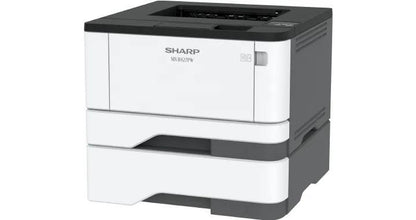 Sharp MXB427PW MX-B427PW Monochrome Wireless Printer Prints up to 42 pages per minute Maximum paper capacity of 900 sheets 600 x 600 dpi printing delivers clear images and text