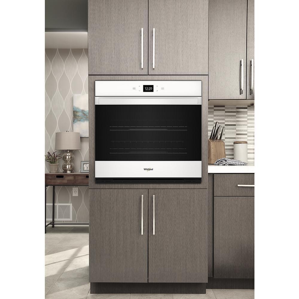 Whirlpool WOES5027LW 4.3 Cu. Ft. Single Wall Oven with Air Fry When Connected