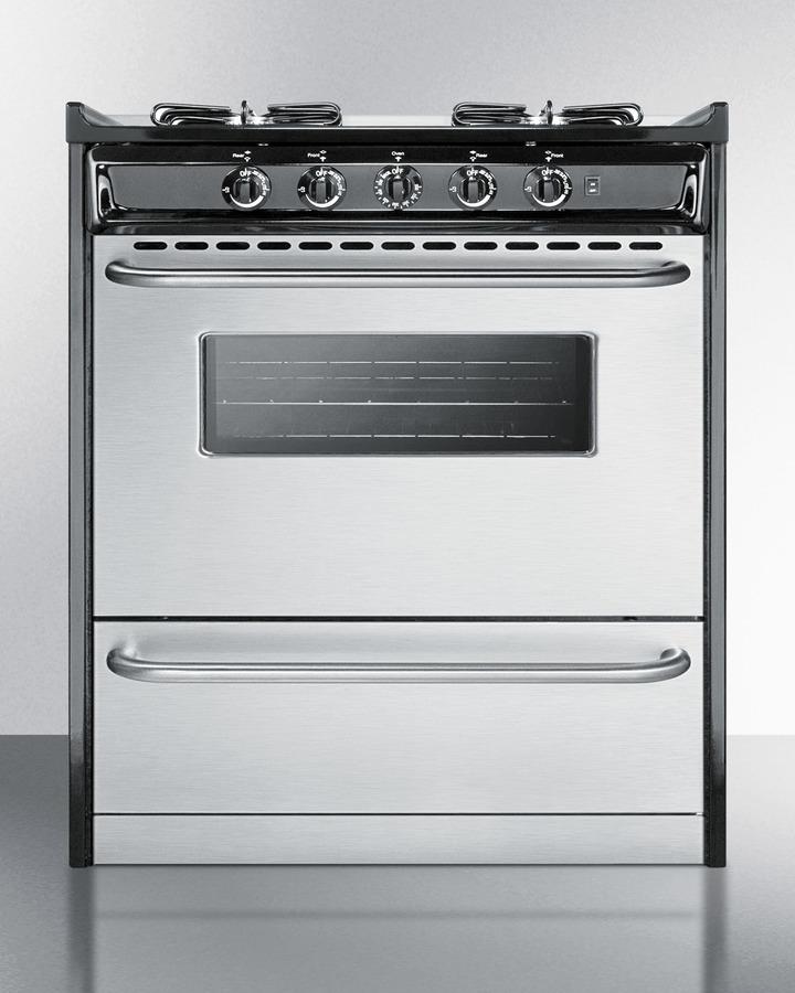 Summit TTM21027BRSW 30" Wide Gas Range