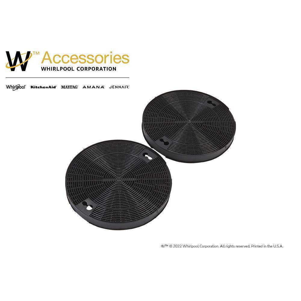 Kitchenaid W10272068 2-Pack Charcoal Range Hood Filters for Various Models - jxw0330w and uxt5536aa