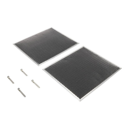 Kitchenaid W10905734 30-IN Range Hood Recirculation Filter Kit - Silver (Includes Two 16 1/2-IN X 11 1/2-IN Charcoal Filters and Four Clips)