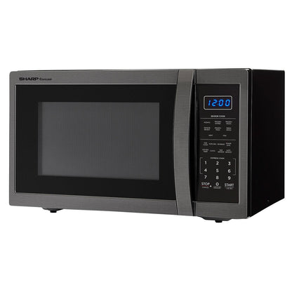 Sharp SMC1452CH 1.4 cu. ft. 1100W Sharp Black Stainless Steel Countertop Microwave Oven