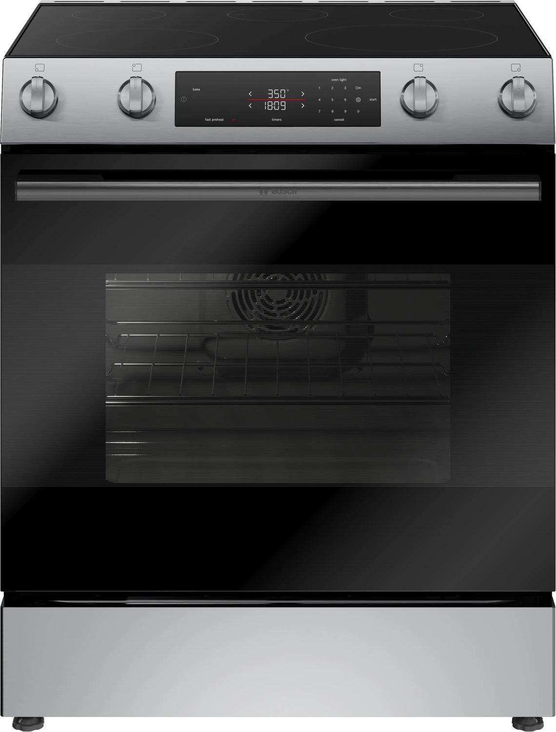 Bosch HEF1050MU 100 Series Electric Freestanding Range 30" Stainless Steel