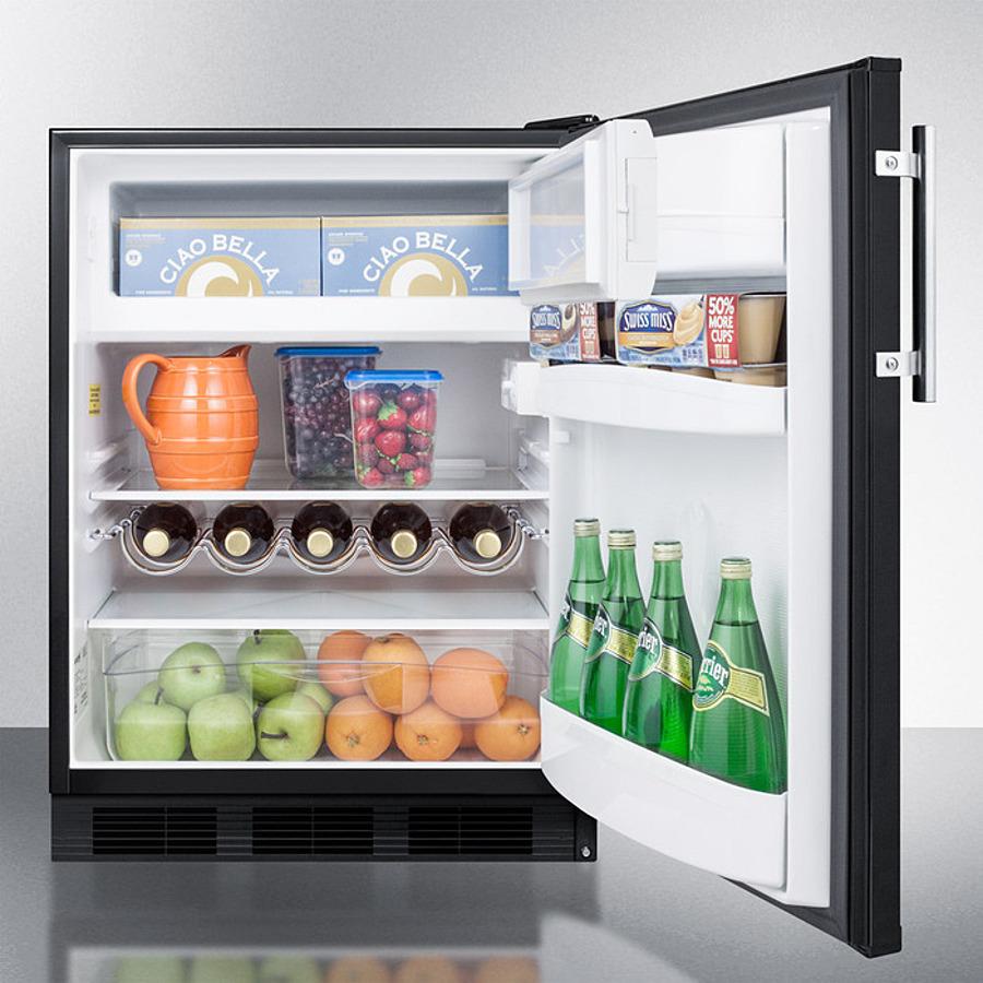 Summit CT663BKADA 24" Wide Refrigerator-freezer, ADA Compliant