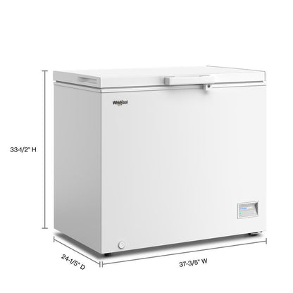 WZCN339TW Whirlpool® 9 cu. ft. Chest Freezer with 2 Storage Baskets