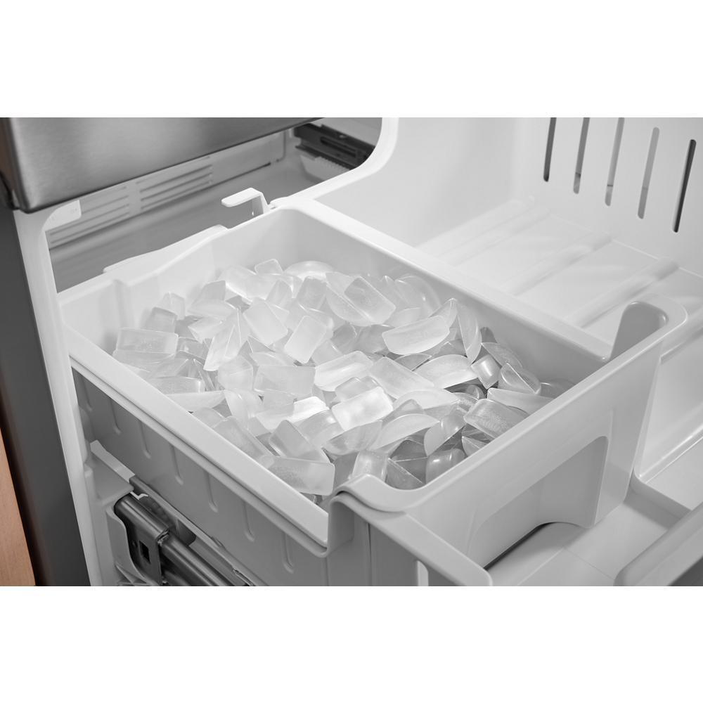 Kitchenaid KRFF330SPS 20 cu. Ft. 30-Inch Width Standard Depth French Door Refrigerator with PrintShield® Finish and Interior Dispense