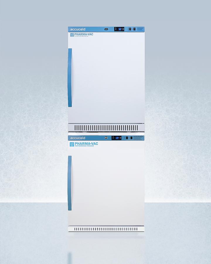 Summit ARS6PVAFZ5PVBIADASTACK 24" Wide Performance Series All-refrigerator/all-freezer Combination