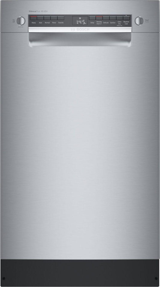 Bosch SPE53C55UC 300 Series, built-under dishwasher, 17 3/4'', Brushed steel anti-fingerprint