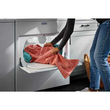 Maytag MED4005SW Top Load Electric Wrinkle Prevent Dryer - 7.0 cu. ft.