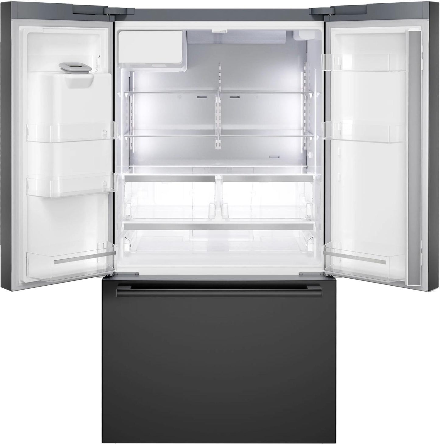 Bosch B36CD52SNB 500 Series, French Door Bottom freezer, multi door, 36'', Black inox-antifingerprint, Total No Frost