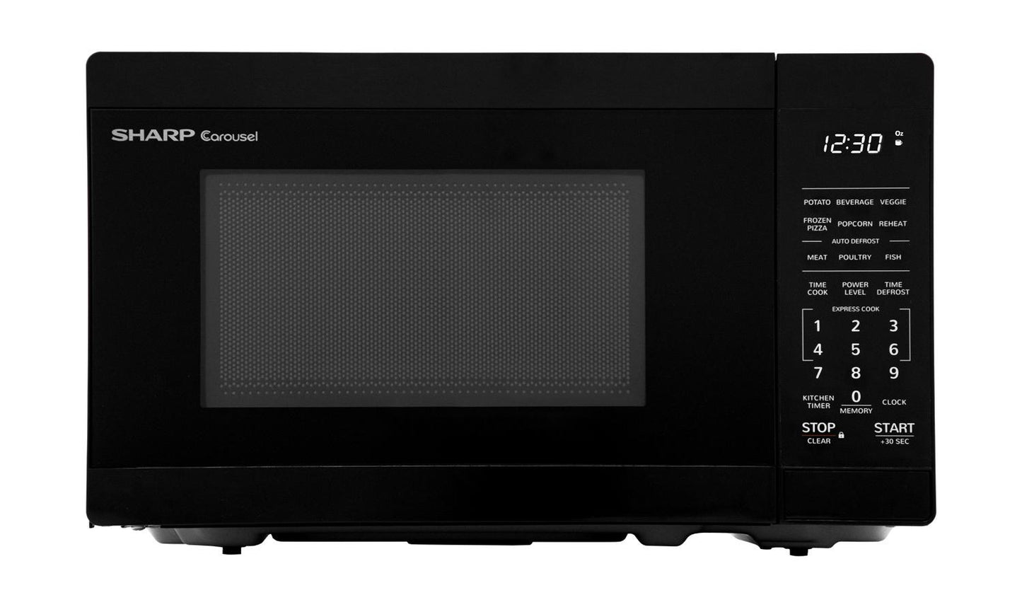 Sharp SMC0760HB 0.7 cu. ft. Black Countertop Microwave Oven