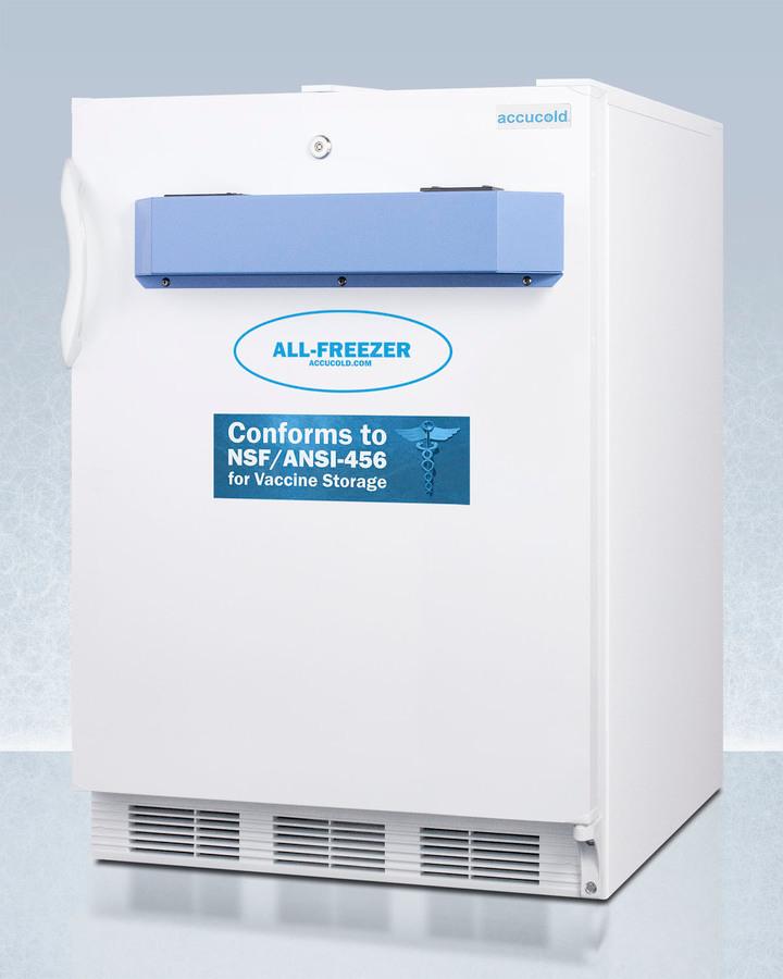 Summit VT65MLVAC456ADA 24" Wide Built-in All-freezer, Certified To Nsf/ansi 456 Standard for Vaccine Storage, ADA Compliant