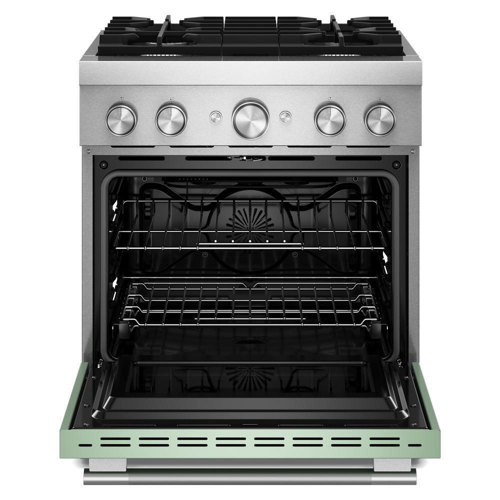 Kitchenaid KFDS930SDC 30-Inch 4 Burner Commercial-Style Dual Fuel Range with No Preheat Air Fry Mode
