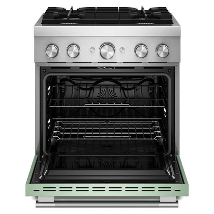 Kitchenaid KFDS930SDC 30-Inch 4 Burner Commercial-Style Dual Fuel Range with No Preheat Air Fry Mode